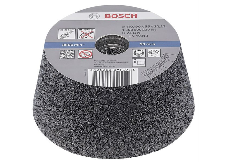 Schleiftopf, konisch-Stein/Beton Bosch 1608600239