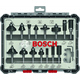 Fräser mit Schaft 1/4" 15 Stck. Bosch 2607017473