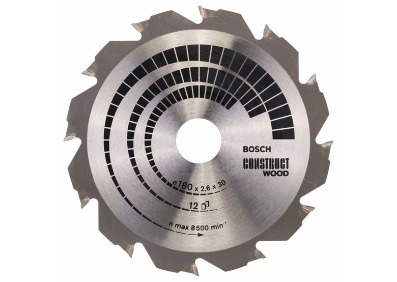 Kreissägeblatt Construct Wood 180x30/20mm T12 Bosch 2608640632