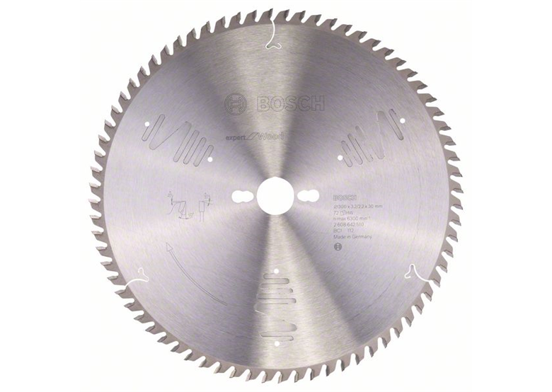 Kreissägeblatt Expert for Wood 300x30mm T72 Bosch 2608642510