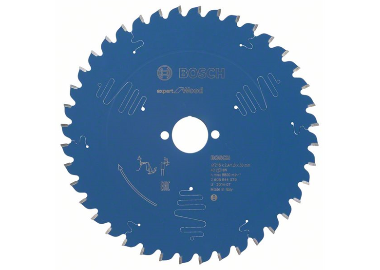 Kreissägeblatt Expert for Wood 216x30mm T40 Bosch 2608644079