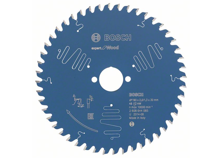 Kreissägeblatt Expert for Wood 190x30mm T48 Bosch 2608644085