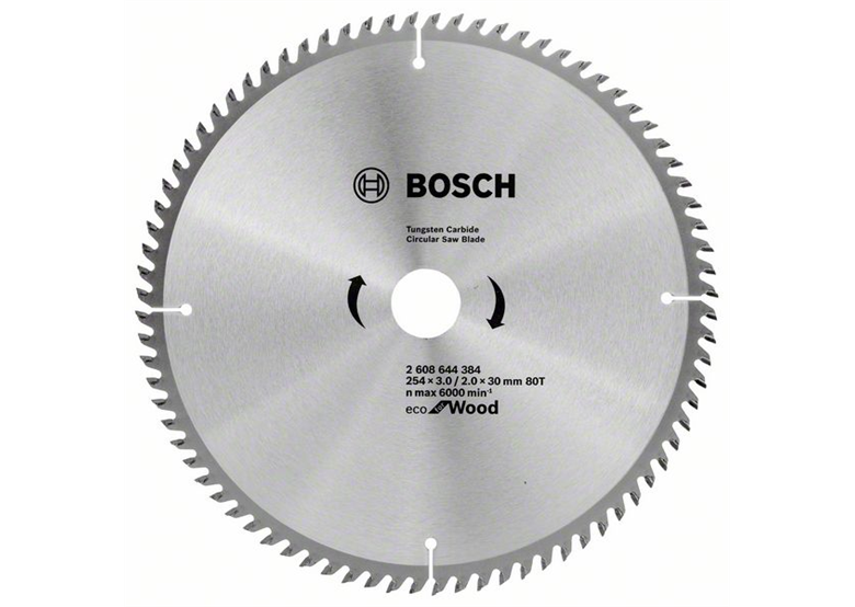 Sägeblatt ECO Optiline Wood 254x30mm T80 Bosch 2608644384