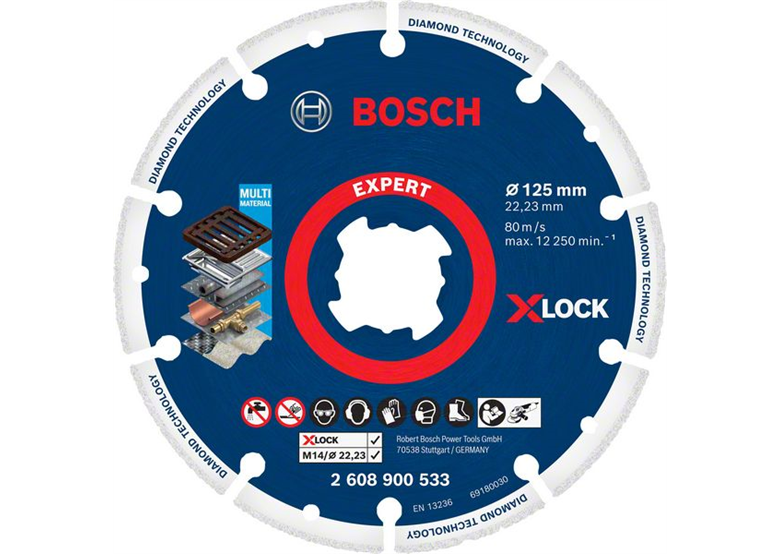 Trennscheibe X-LOCK 125x22,23mm Bosch 2608900533