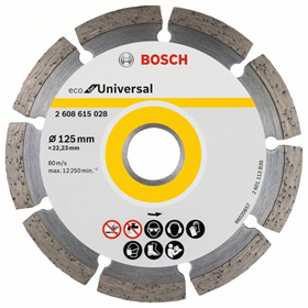 Diamanttrennscheibe 125mm Bosch Eco for Universal Segmented