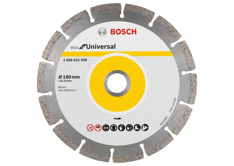 Diamanttrennscheibe  180x22,23mm Bosch Eco for Universal Segmented