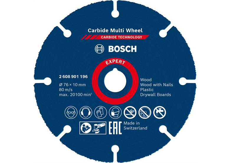 Trennscheibe 76x10mm Bosch EXPERT Carbide Multi Wheel