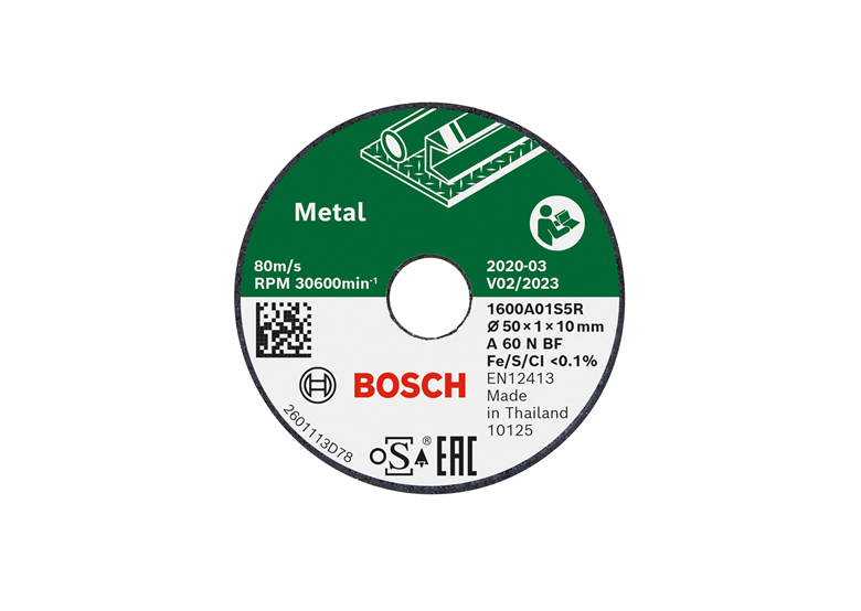 Trennscheibe 50x10mm, 3 St. Bosch Expert for Inox