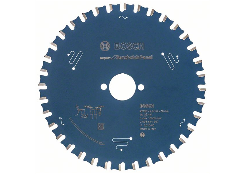 Kreissägeblatt 190x30mm T36 Bosch Expert for Sandwich Panel