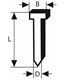 Senkkopf-Stift 1.6mm Bosch SK64-20 38G