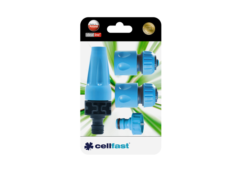 Set mit geradem Sprinkler 1/2“ - 5/8“ 4tlg. Cellfast BASIC 50-500
