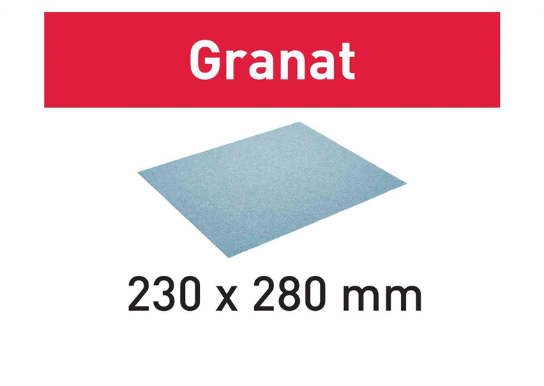 Schleifpapier Granat Festool 230x280 P100 GR/10