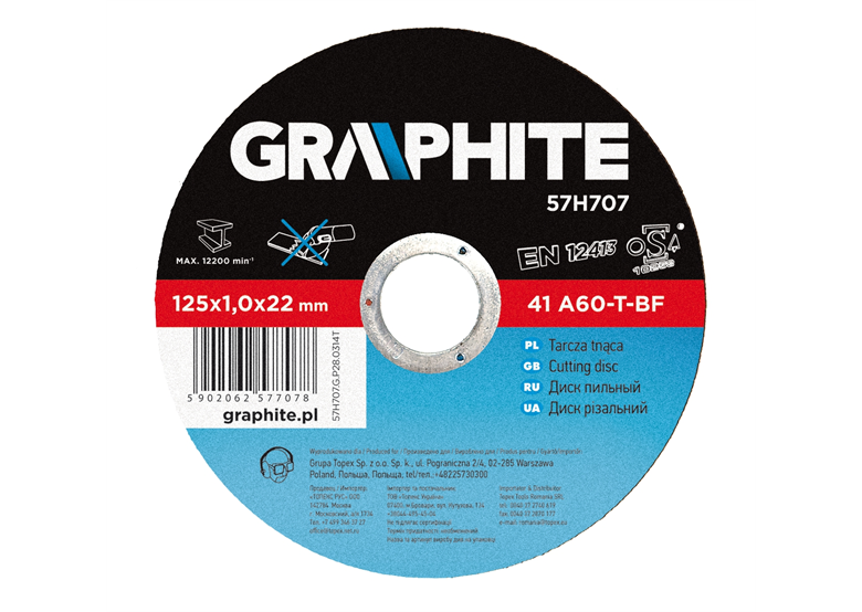 Trennscheibe für Metall Graphite 57H707