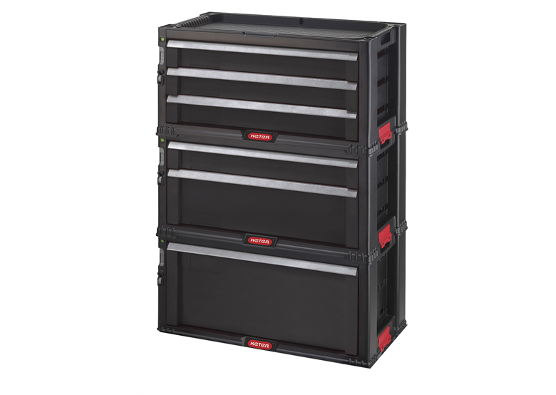 Regal mit sechs Schubladen Tool Chest SET Keter Pro