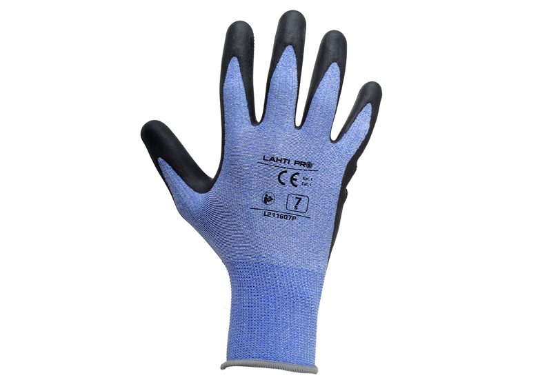 Latexhandschuhe schwarz und blau, 9 Lahti Pro L211609K