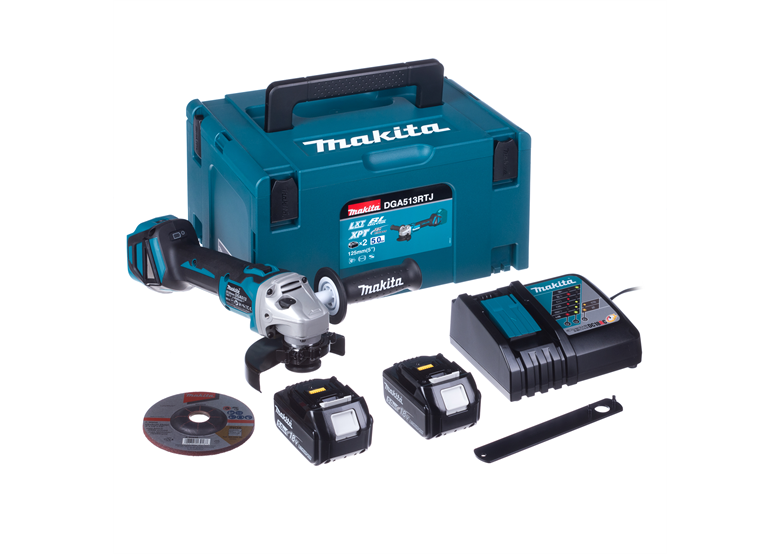 Winkelschleifer Makita DGA513RTJ 2x5.0Ah MAKPAC 3