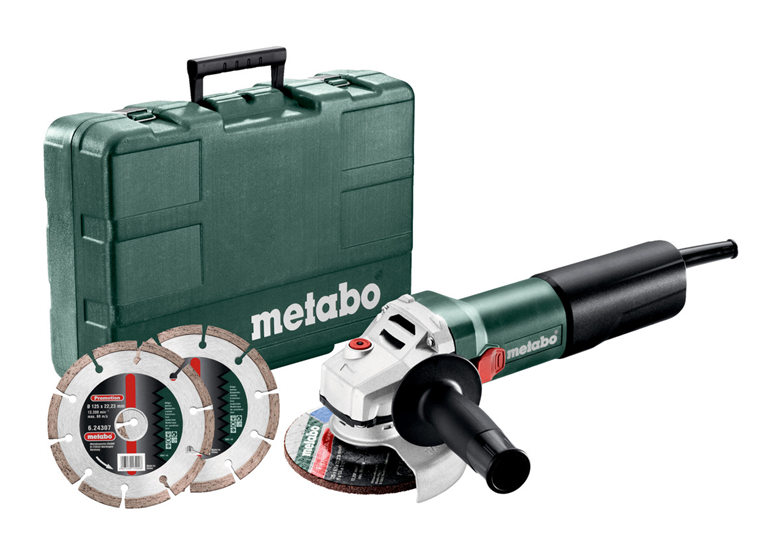 Winkelschleifer Metabo WEQ 1400-125 Set