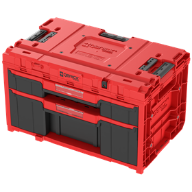 Werkzeugbox mit Schubladen Qbrick System ONE 2.0 DRAWER 2 Plus TOOLBOX EXPERT RED Ultra HD Custom