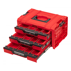 Werkzeugbox mit Schubladen Qbrick System PRO 2.0 DRAWER 3 TOOLBOX EXPERT RED