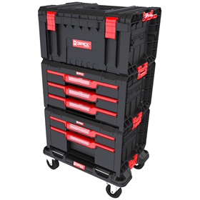 Schubladenset auf Rollenplattform Qbrick System PRO DRAWER Workshop SET 2