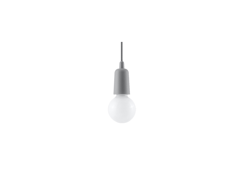 Pendelleuchte DIEGO 1 grau Sollux Lighting Nickel