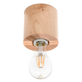 Plafond SALGADO Natural Holz Sollux Lighting Peach Puff