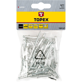 Alunieten 4.0 mm x 12.5 mm, 50 Stck. Topex 43E403