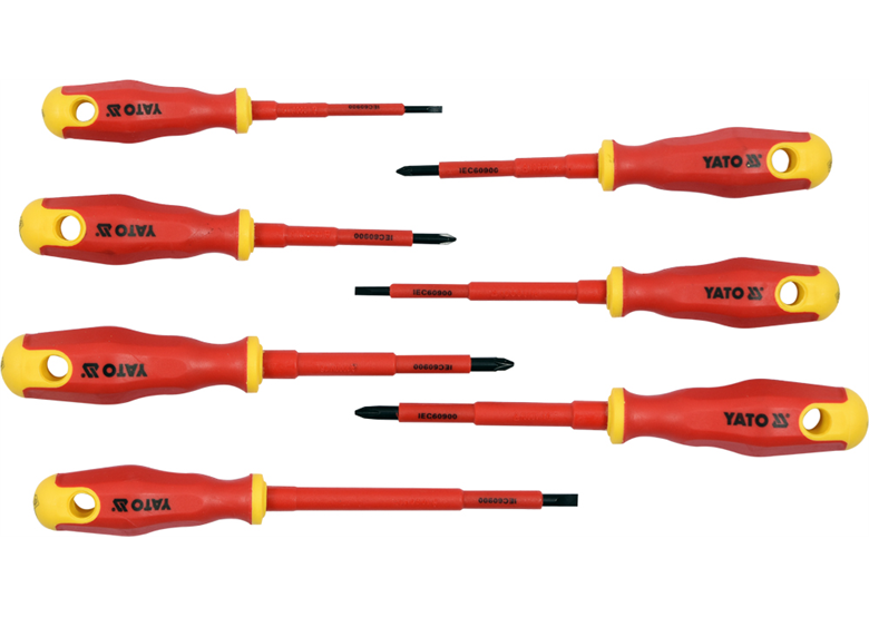Schraubendreher Satz, 1000V, isoliert, 7 Stck. Yato YT-2828
